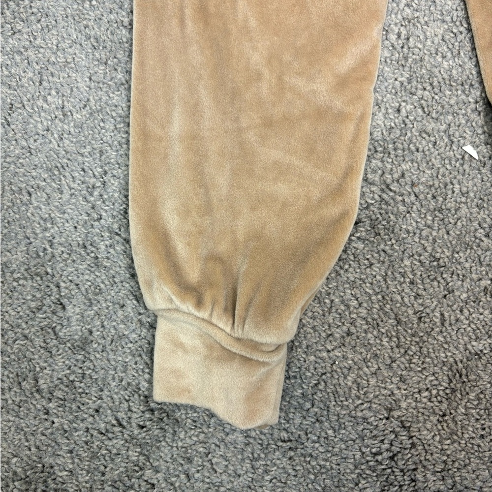SKIMS Velour Jogger Women’s Sz s Sienna tan Zip Pockets‎ Drawstring Relaxed Fit - Picture 3 of 7
